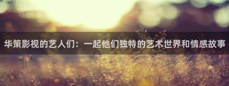 秋霞电影网m3u8：华策影视的艺人们：一起他们独特的艺术世界和情感故事